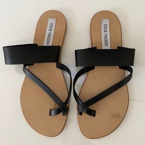Steve Madden Black Sandals